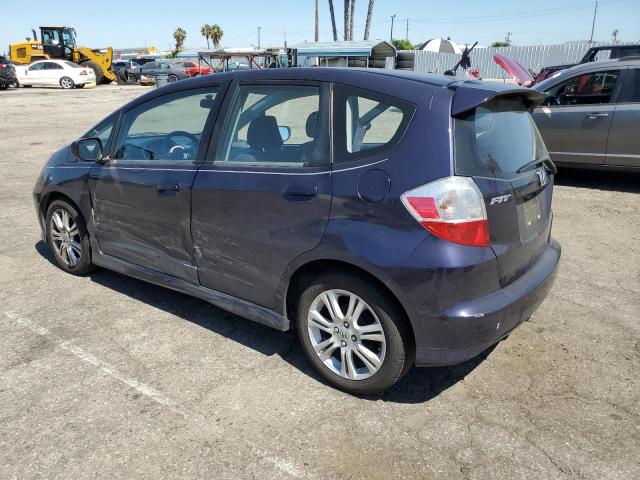 JHMGE8H46AS001342 - 2010 HONDA FIT SPORT BLUE photo 2