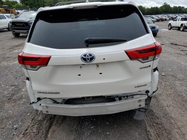 5TDDGRFH4JS040983 - 2018 TOYOTA HIGHLANDER HYBRID LIMITED WHITE photo 6