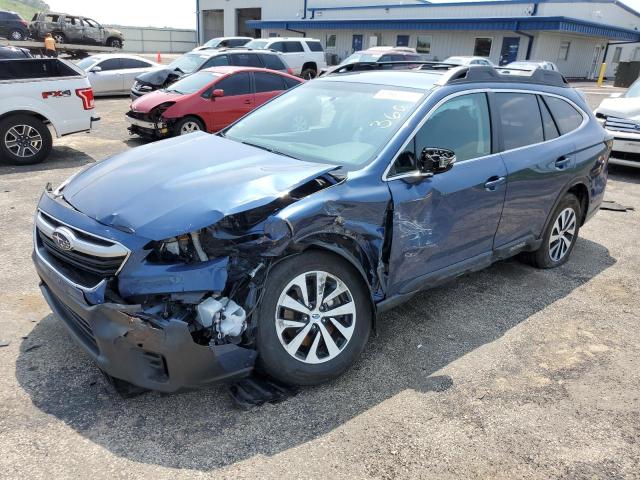 4S4BTACC4L3122452 - 2020 SUBARU OUTBACK PREMIUM BLUE photo 1