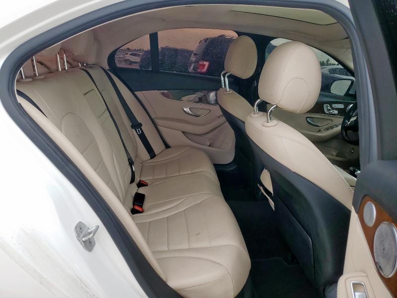 55SWF4KB4GU116858 - 2016 MERCEDES-BENZ C 300 4MATIC WHITE photo 10