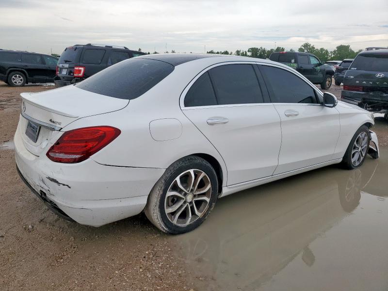 55SWF4KB4GU116858 - 2016 MERCEDES-BENZ C 300 4MATIC WHITE photo 3