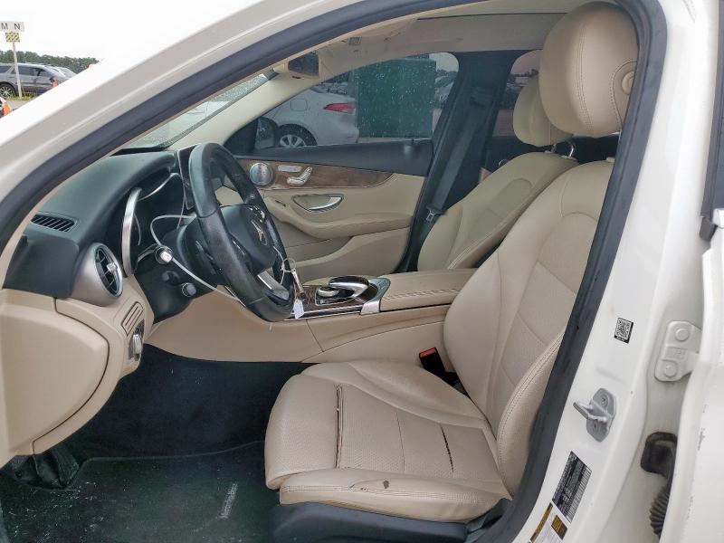 55SWF4KB4GU116858 - 2016 MERCEDES-BENZ C 300 4MATIC WHITE photo 7