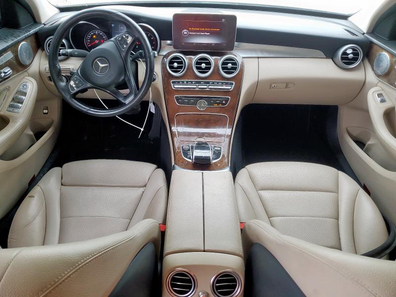 55SWF4KB4GU116858 - 2016 MERCEDES-BENZ C 300 4MATIC WHITE photo 8