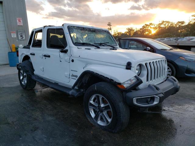 1C4HJXEN1KW564477 - 2019 JEEP WRANGLER U SAHARA WHITE photo 1