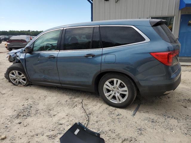 5FNYF5H14JB033078 - 2018 HONDA PILOT LX BLUE photo 2