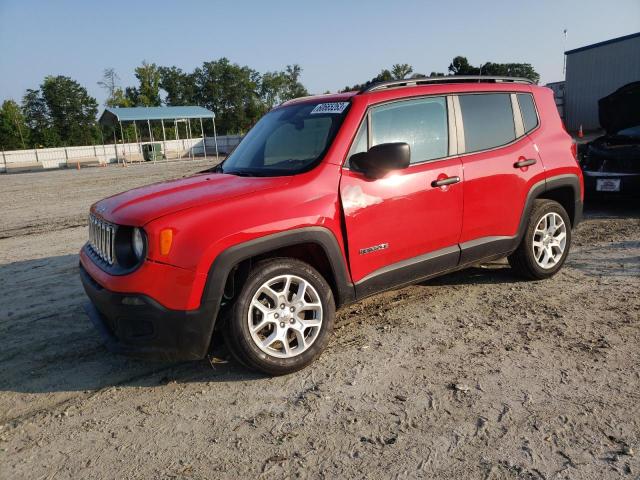 ZACCJBAB3JPJ48612 - 2018 JEEP RENEGADE SPORT RED photo 1