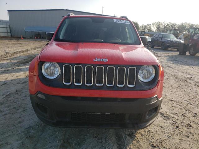 ZACCJBAB3JPJ48612 - 2018 JEEP RENEGADE SPORT RED photo 5