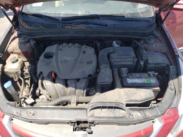 5NPEB4AC5EH813652 - 2014 HYUNDAI SONATA GLS RED photo 11