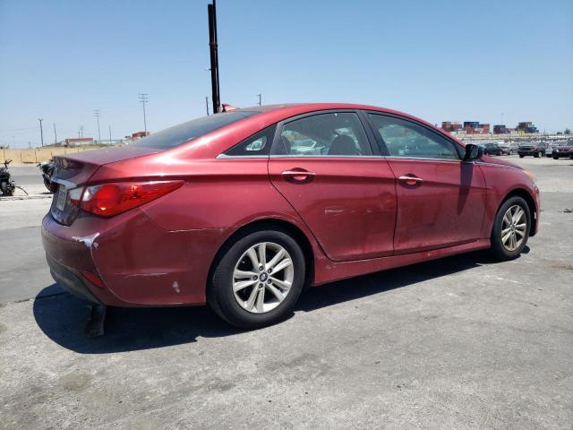 5NPEB4AC5EH813652 - 2014 HYUNDAI SONATA GLS RED photo 3