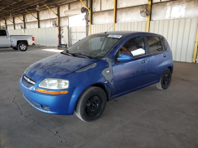 KL1TD66617B739108 - 2007 CHEVROLET AVEO BASE BLUE photo 1