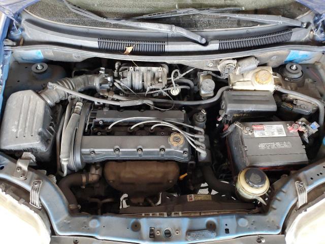 KL1TD66617B739108 - 2007 CHEVROLET AVEO BASE BLUE photo 11