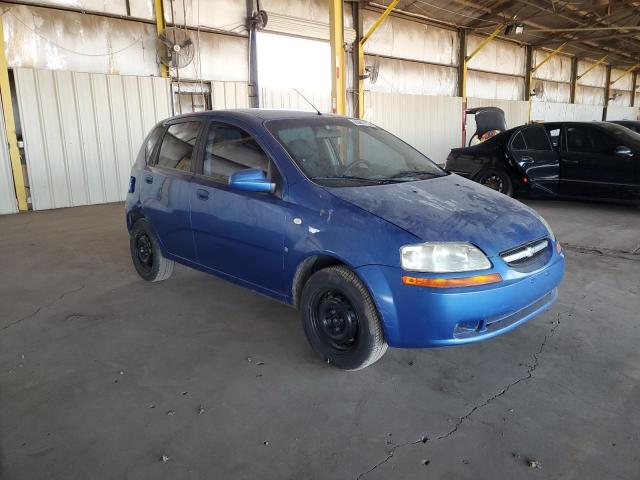 KL1TD66617B739108 - 2007 CHEVROLET AVEO BASE BLUE photo 4