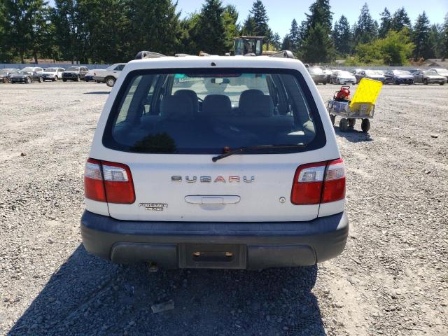 JF1SF63562H712900 - 2002 SUBARU FORESTER L WHITE photo 6