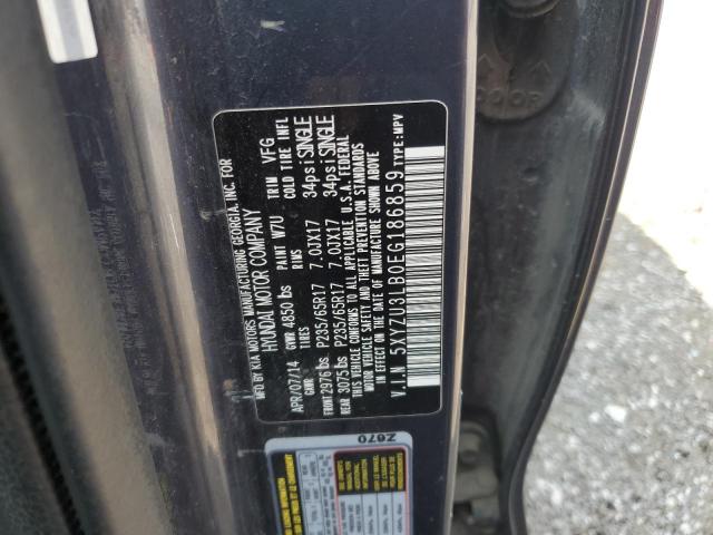 5XYZU3LB0EG186859 - 2014 HYUNDAI SANTA FE SPORT GRAY photo 13