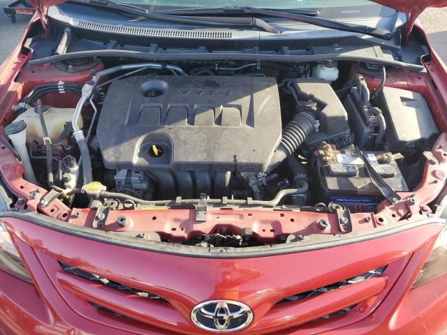 5YFBU4EE9CP068073 - 2012 TOYOTA COROLLA BASE RED photo 11