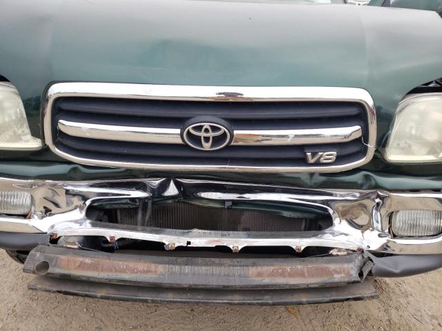 5TBRT38102S324507 - 2002 TOYOTA TUNDRA ACCESS CAB LIMITED GREEN photo 12