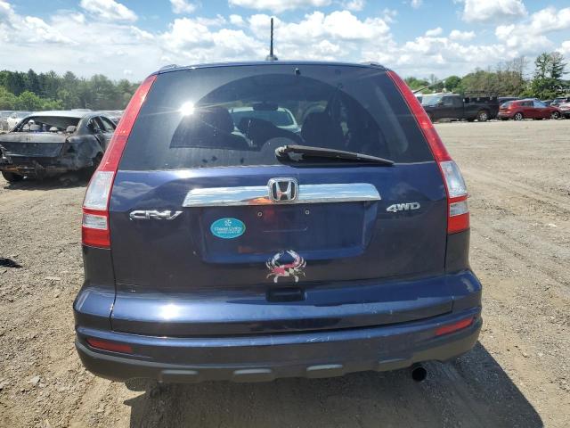 5J6RE4H73AL034767 - 2010 HONDA CR-V EXL BLUE photo 6