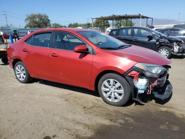 5YFBURHE0GP449986 - 2016 TOYOTA COROLLA L RED photo 4