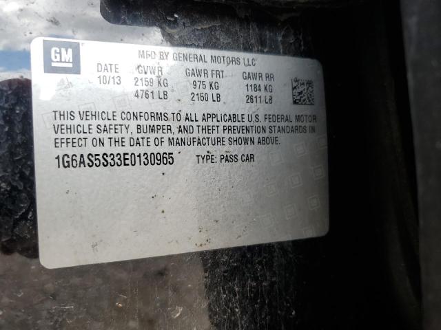 1G6AS5S33E0130965 - 2014 CADILLAC CTS PERFORMANCE COLLECTION Siyah fotoğraf 12