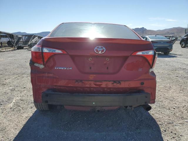 2T1BURHE0GC733702 - 2016 TOYOTA COROLLA L RED photo 6