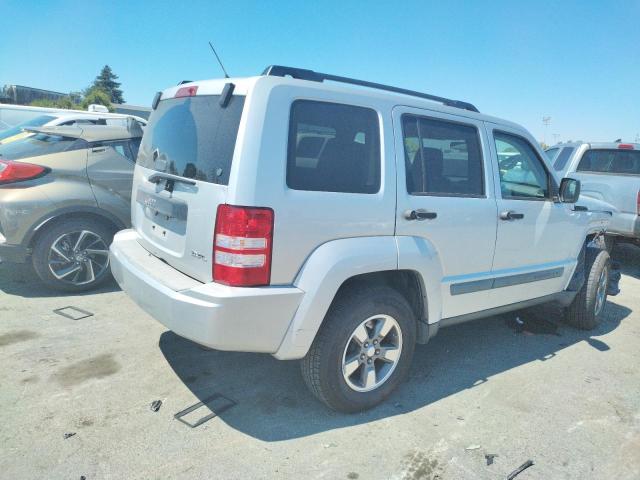 1J8GP28K98W134762 - 2008 JEEP LIBERTY SPORT SILVER photo 3