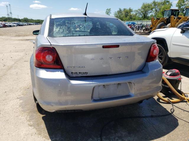 1C3CDZAB5DN668959 - 2013 DODGE AVENGER SE SILVER photo 6