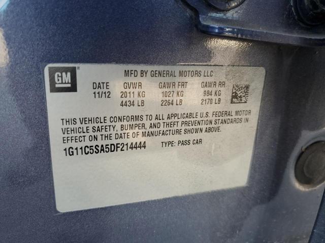 1G11C5SA5DF214444 - 2013 CHEVROLET MALIBU 1LT 蓝色 照片 12