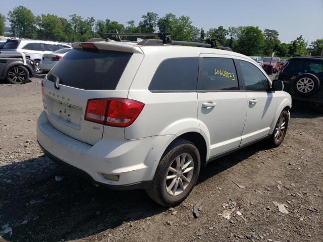 3C4PDDBG8ET230609 - 2014 DODGE JOURNEY SXT WHITE photo 3