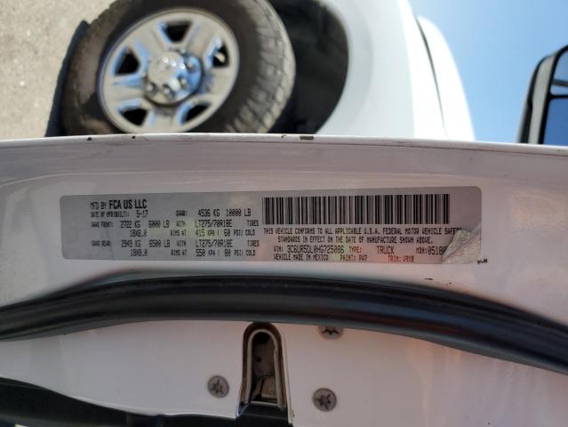 3C6UR5DL0HG725086 - 2017 RAM 2500 SLT WHITE photo 12