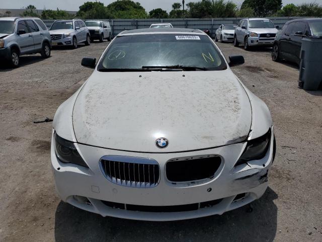 WBAEH135X7CR51971 - 2007 BMW 650 I WHITE photo 5