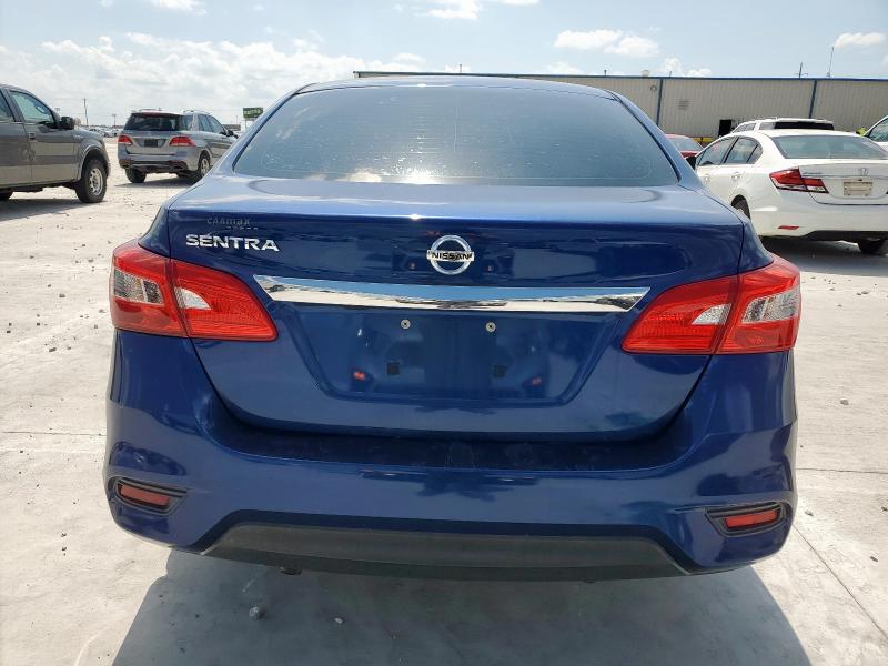 3N1AB7AP3KY205505 - 2019 NISSAN SENTRA S BLUE photo 6