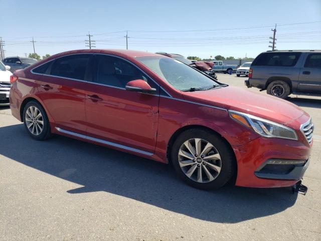 5NPE34AF8FH070932 - 2015 HYUNDAI SONATA SPORT RED photo 4