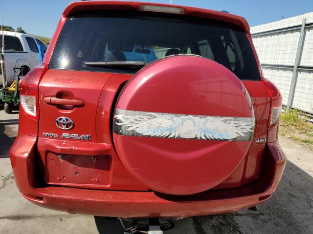 JTMBK35V375013864 - 2007 TOYOTA RAV4 RED photo 6