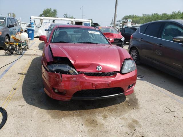 KMHHM65D55U159386 - 2005 HYUNDAI TIBURON BURGUNDY photo 5