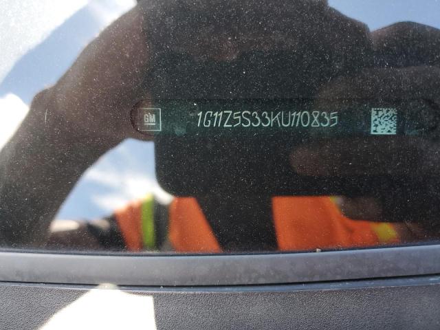 1G11Z5S33KU110835 - 2019 CHEVROLET IMPALA LT Noir photo 12