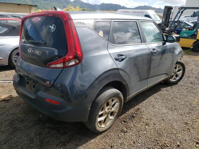 KNDJ23AU2M7755567 - 2021 KIA SOUL LX GRAY photo 3