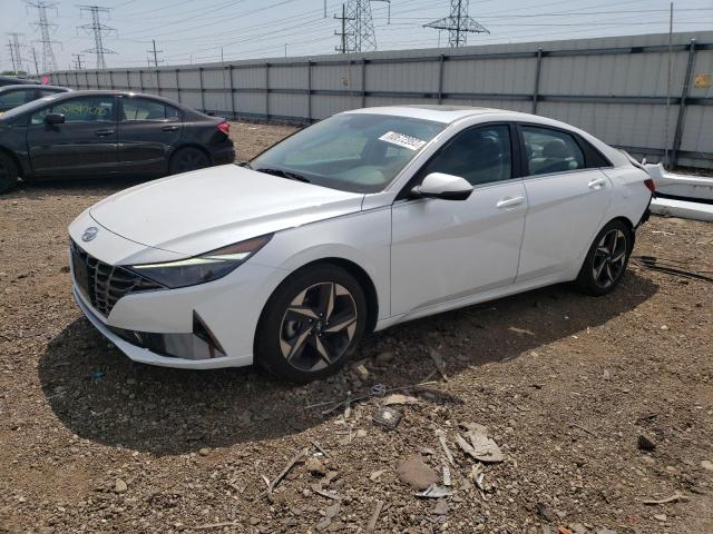 5NPLP4AG2MH009903 - 2021 HYUNDAI ELANTRA LIMITED WHITE photo 1