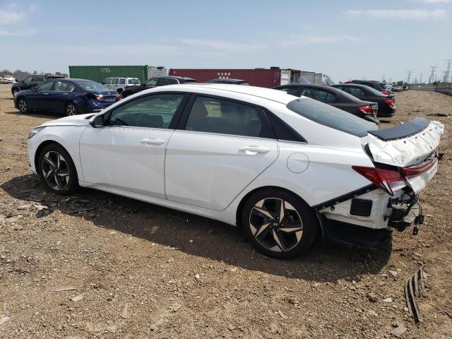 5NPLP4AG2MH009903 - 2021 HYUNDAI ELANTRA LIMITED WHITE photo 2