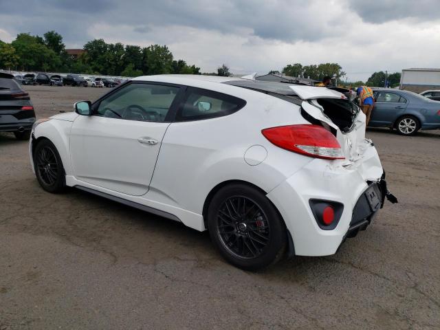 KMHTC6AE6DU180709 - 2013 HYUNDAI VELOSTER TURBO WHITE photo 2