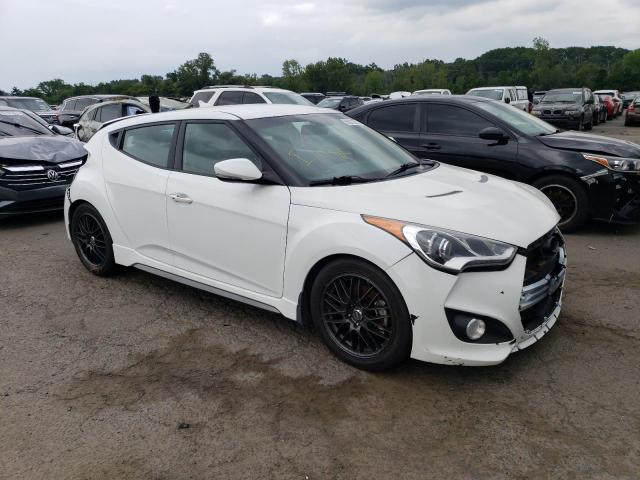 KMHTC6AE6DU180709 - 2013 HYUNDAI VELOSTER TURBO WHITE photo 4