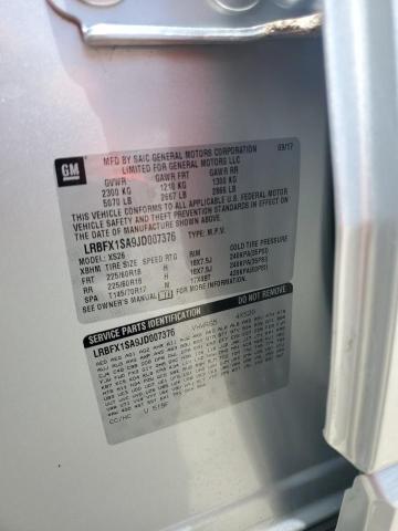 LRBFX1SA9JD007376 - 2018 BUICK ENVISION ESSENCE فضي صورة 14