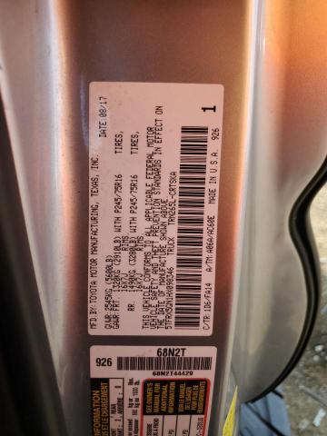 5TFRX5GN1HX098346 - 2017 TOYOTA TACOMA ACCESS CAB ვერცხლისფერი ფოტო 12