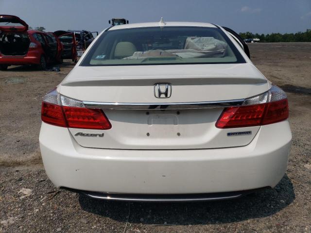 1HGCR6F58EA009833 - 2014 HONDA ACCORD HYBRID EXL WHITE photo 6