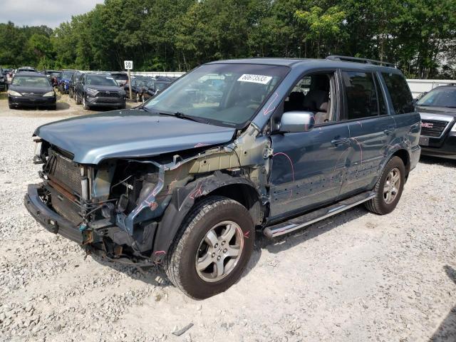 5FNYF18448B031067 - 2008 HONDA PILOT EX BLUE photo 1