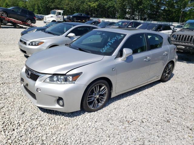 JTHKD5BH2C2053545 - 2012 LEXUS CT 200 SILVER photo 1