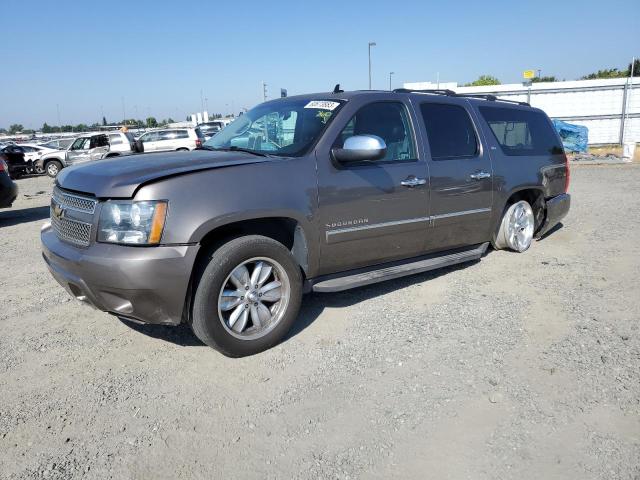 1GNSCKE04DR200005 - 2013 CHEVROLET SUBURBAN C1500 LTZ GRAY photo 1