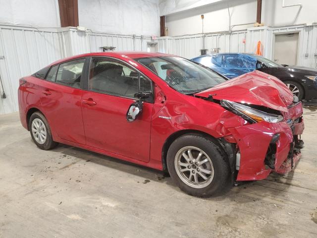 JTDKARFU2K3096509 - 2019 TOYOTA PRIUS RED photo 4