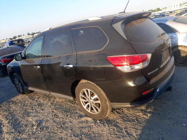5N1AR2MM4DC669987 - 2013 NISSAN PATHFINDER S BLACK photo 2