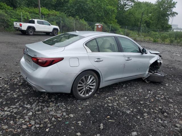 JN1EV7AP6JM363590 - 2018 INFINITI Q50 LUXE ვერცხლისფერი ფოტო 3