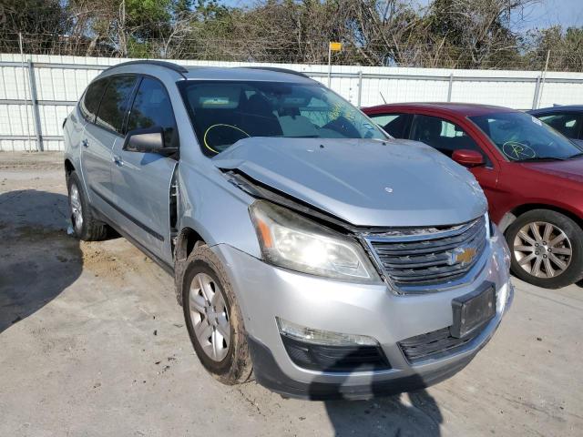 1GNKRFED2EJ184508 - 2014 CHEVROLET TRAVERSE LS SILVER photo 1